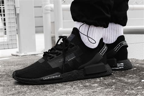 adidas nmd r1 v2 japan black|adidas nmd r1 japanese writing.